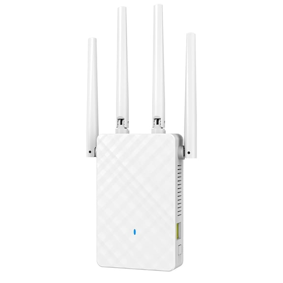 Ouxumoll WiFi Extender,WiFi Extender Signal Booster for for Home,Device Servers Covers Up to 6000 Sq. ft and 35 Devices,Internet Booster, White