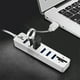 thumbnail image 3 of Concentrador USB JDL-HSD5 USB Hub Combo Splitter 3/6 puertos Opcional USB 2.0 de alta velocidad Mini 2 en 1 SD TF lector de tarjetas para computadora portátil Romacci Concentrador USB, 3 of 6