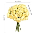 thumbnail image 3 of Artificial Peony Bouquet 27 Heads Faux Silk Flowers in Raffia Wrap Realistic Fake Peonies for Home Decor Vase Flowers for Living Room Table Centerpiece Wedding Farmhouse 1PCS, 3 of 6