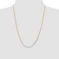 thumbnail image 4 of 14K Yellow Gold Cable Chain Styles Necklace 24 inch 1.4 mm Diamond-cut Round Open Link with Lobster Clasp, 4 of 4