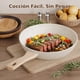 thumbnail image 3 of Juego de 22 Sartenes y Ollas Antiadherentes, Batería de Cocina: Sartenes, Wok, Ollas, Vaporera con Tapas de Vidrio. Espátulas de Silicona y Cubiertos, Blanco, 3 of 4