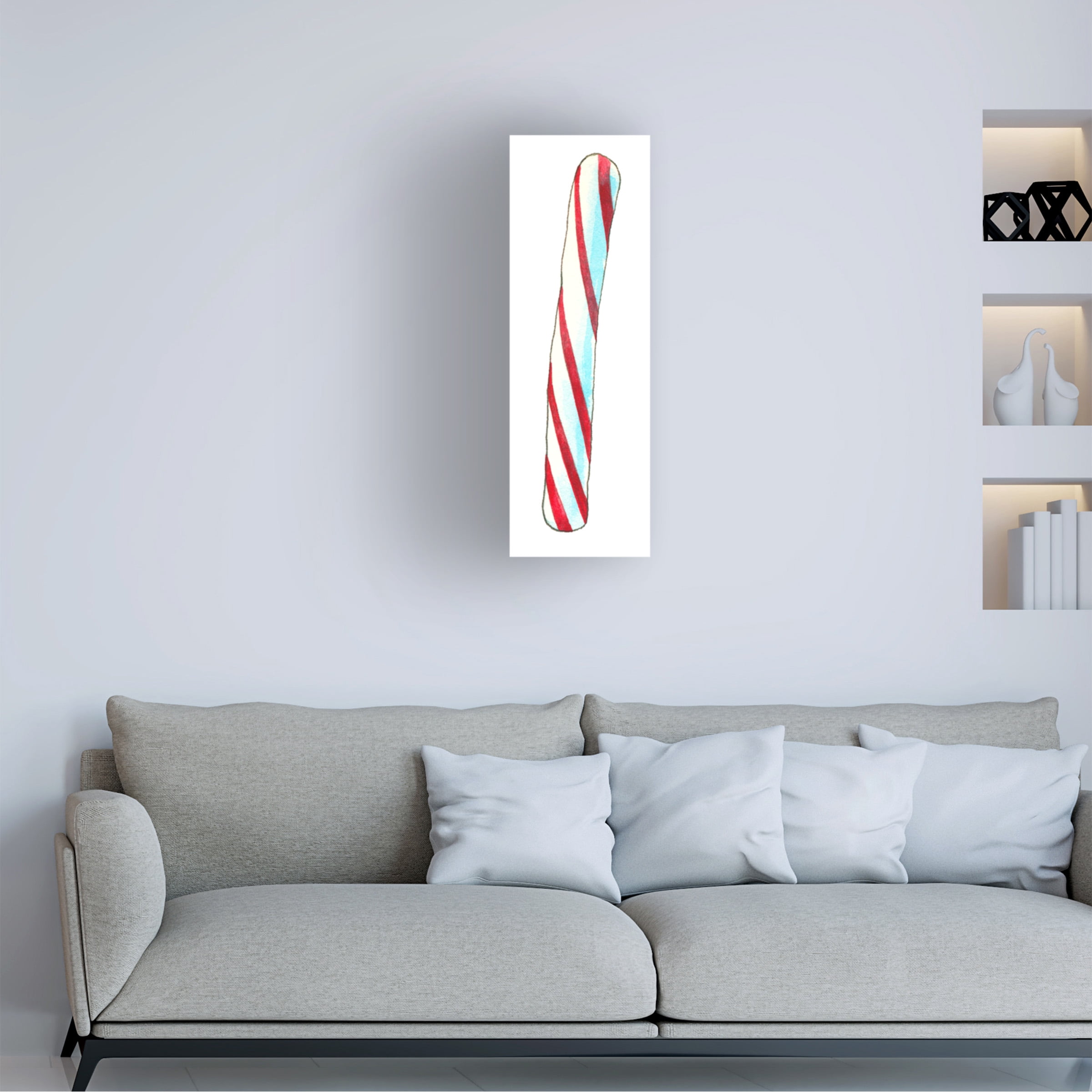 Wendy Edelson 'Peppermint Stick' Canvas Art