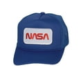 thumbnail image 2 of Top Headwear NASA Hat for Men - Snapback Trucker Baseball Cap, Royal, 2 of 4