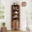 66.73''H-Walnut, variant on Diubas 66.73'' Tall Fluted Floor Corner Cabinet, Farmhouse Storage Cabinet with 2 Doors and 5 Storage Shelves for Living Room, Kitchen, Study Room, Natural