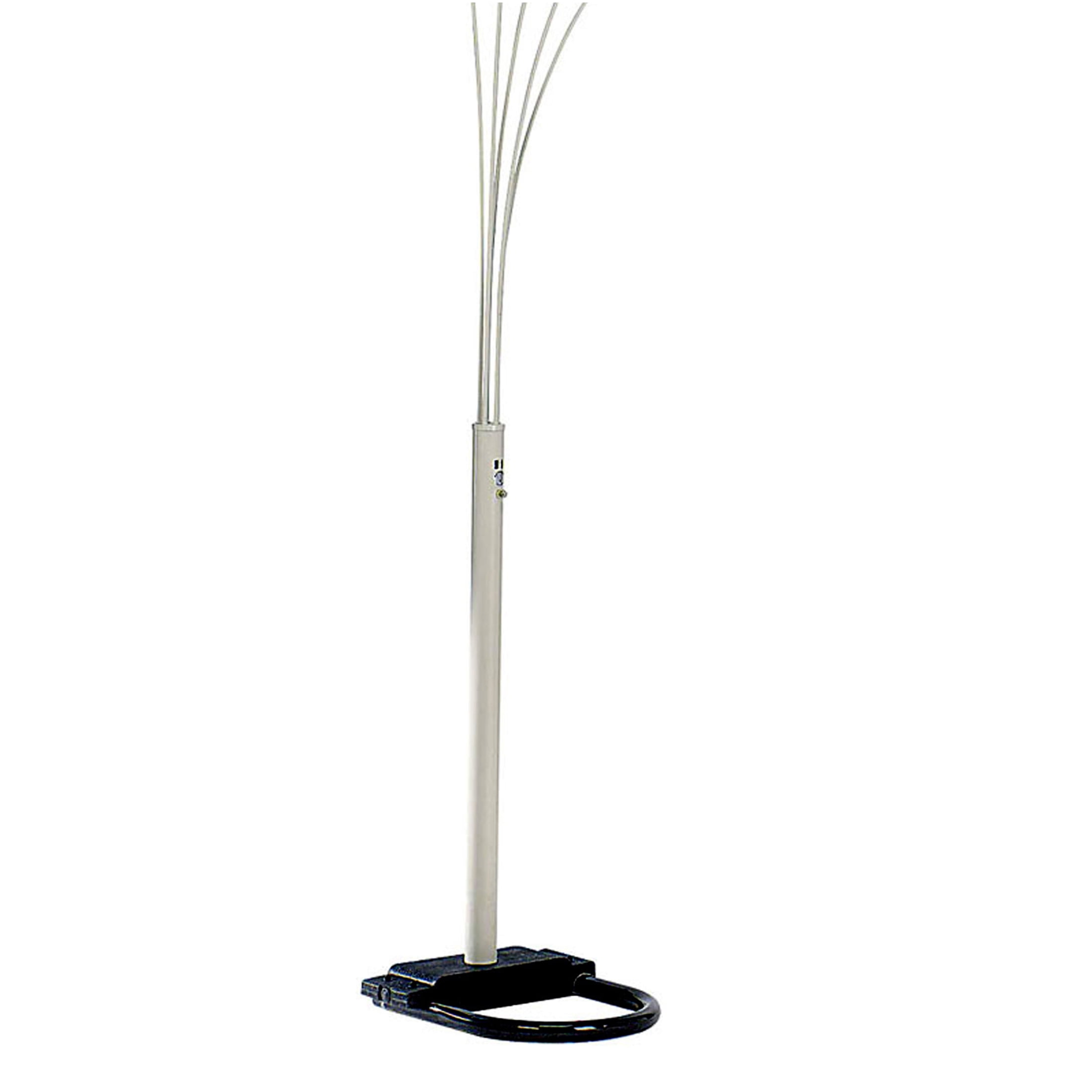 JERFIT 5-Light Adjustable Arch Floor Lamp, Modern White Torchiere with Dimmer Switch for Living Room, Bedroom, Reading Corner