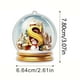 thumbnail image 3 of Adorno para Coche de Acrílico con 26 Letras de Cristal Amarillo, Colgante para Árbol de Navidad, Decoración Del Hogar, 3 of 3