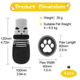 thumbnail image 3 of 4pcs Dog Cat Boots Shoes Socks Waterproof Dog Shoes RainSnow Dog Booties Anti-Slip Dog Sock Shoes with Adjustable Drawstring for Small Puppy, 3 of 9
