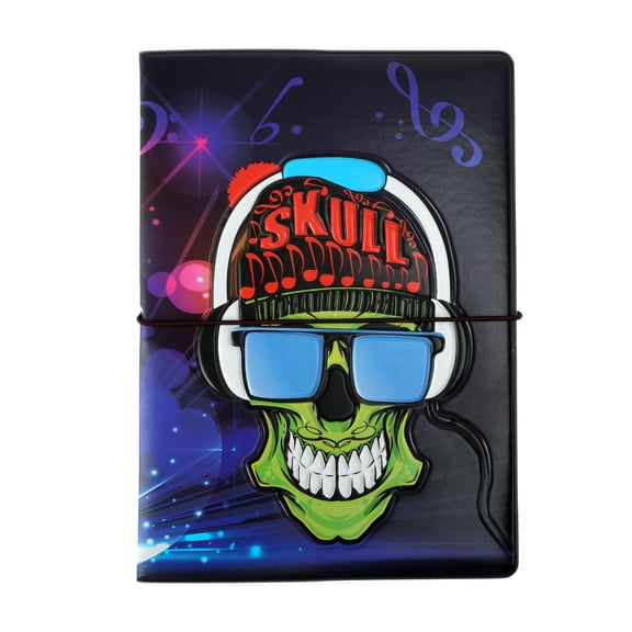 Unique Bargains 1 Pc Passport Holder Durable Headphones & Music Document Holder for Travel Black Purple