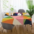 thumbnail image 3 of Yayeee Tablecloths 60" x 120" Rectangle Wrinkle Resistant Party Table Cover, Minimalist Triangles, 3 of 8