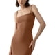 thumbnail image 3 of Txlixc WFaldas largas de tirantes de verano para mujeres, faldas de lazo cuadrado de pasta sólida para clubes de fiestas Txlixc moda, 3 of 5