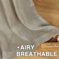 thumbnail image 6 of H.VERSAILTEX Elegant Natural Linen Sheer Curtain Panels, Energy Saving Privacy Protection Nickel Grommet Window Panels / Drapes for Bedroom / Living Room, 2 Panels, 52x96-Inch, Taupe, 6 of 6
