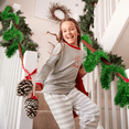 thumbnail image 4 of Artificial Decorated Tinsel Garland for Holiday Party Christmas Tree-green-, 4 of 6