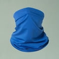thumbnail image 4 of Solid Summer Neck Gaiter for Unisex Sun Protection Ice Silk Cooling Face Mask Neck Scarf Thin Breathable Bandana for Cycling Fishing 1 PC Royal Blue One Size, 4 of 5