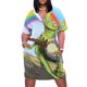 thumbnail image 1 of The Muppets Kermit 2 Vestido suelto con bolsillos y vestido de fiesta de manga larga, 1 of 7