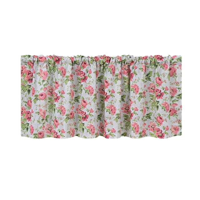 Spring Decorations for Home Spring Floral Retro Kitchen Valance Bright Sheer Café Curtain Kitchen Curtains Valances