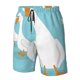 thumbnail image 4 of Balery Three White Geese Traje de Baño Estilo Hawaiano para Hombre, Shorts de Secado Rápido con Bolsillos-Small, 4 of 6
