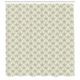 thumbnail image 3 of Ambesonne Stars Shower Curtain, Bullseye Shapes Pattern, 69"Wx84"L, Beige and Pale Green, 3 of 3