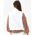 thumbnail image 2 of CoCopeaunts Womens Stand Collar Padded Puffer Vest Sleeveless Outerwear Lightweight Full-Zip Padded Gilet, 2 of 3
