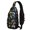 Game Controller Black Pattern-2, variant on Game Controller Black Pattern Sling Backpack, Casual Day Sling Pack with Earphone Port, Breathable Padded Back Gift Ideas for Hiking Cycling Walking