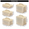 thumbnail image 5 of Functional Multi Layer Dessert Tray Carriers For Snacks And Baked Goods Safe Food Grade Materials Food Storage Box, 5 of 13