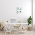 thumbnail image 2 of Stupell Varied Butterflies Insect Patterns Animals & Insects Painting Gray Framed Art Print Wall Art, 2 of 7