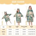 thumbnail image 4 of FORMRS Wearable Blanket Hoodie with Sleeves for Kids Cozy Flannel Sweatshirt, Floral Forest Pattern, 4 of 7