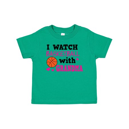 

Inktastic I Watch Basketball with Grandma Gift Baby Girl T-Shirt