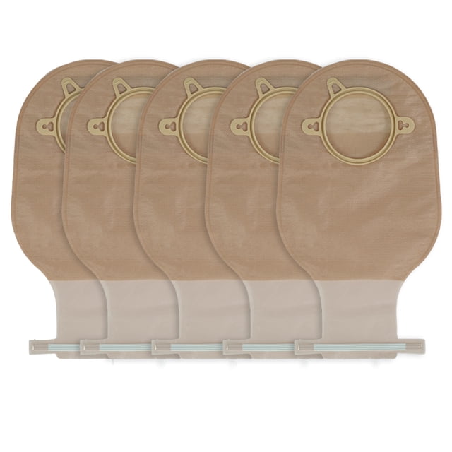 Bolsa de Colostomía Drenable con Aro de 60mm (5 Piezas)