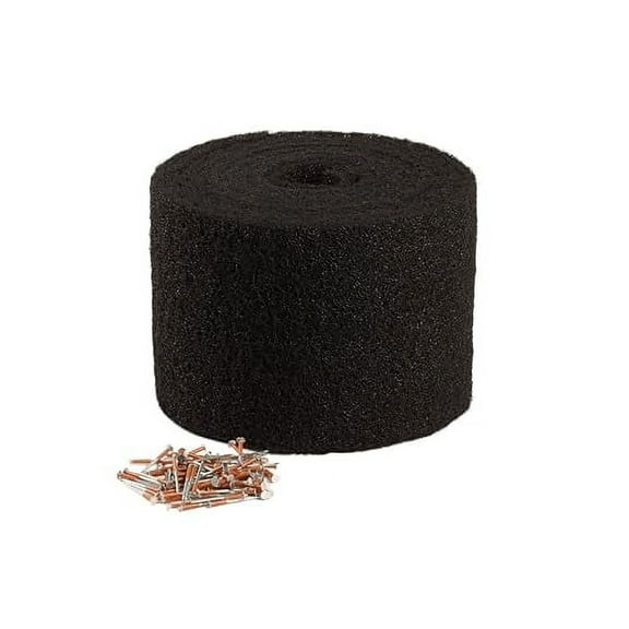 Cobra Exhaust Vent 10.5 in. x 20 ft. Mesh Roll Ridge Vent in Black - (Nail Gun Version)