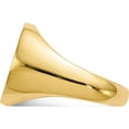 thumbnail image 3 of 14K Yellow Gold 15.0X15.5mm Open Back Signet Ring (Size 8) Made In United States rs287, 3 of 5