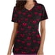 thumbnail image 2 of Camiseta de Bolsillo de Manga Corta con Cuello en V Impresa para las Mujeres, Camisetas Impresas para las Mujeres, 2 of 5