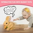 thumbnail image 3 of Bunby - The Ultra - Realistic Interactive Brown Bunny Toy: Delight Kids with Its Lively Jumping, Twitching Ears & Shaking Moves!, 3 of 7