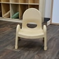 thumbnail image 4 of Angeles 7 in. Kids Stacking Chair in Natural Tan - Set of 4, 4 of 7