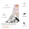 thumbnail image 3 of Kuromi and My Melody Quick Dry Sand Free Microfiber Beach Towel for Adults, 31.5"x63" Oversized Super Absorbent Lightweight Camping Towel for Traveling Swimming Sports, 3 of 7