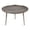 Silver, variant on Kate and Laurel Alessia Modern Round Metal Coffee Table, 25 x 25 x 15, Silver, Sand Cast Aluminum Coffee Table with Raised Deckled Edge for Storage and Display