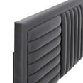 thumbnail image 4 of Believe Channel Tufted Performance Velvet King/California King Headboard, Charcoal, 4 of 7