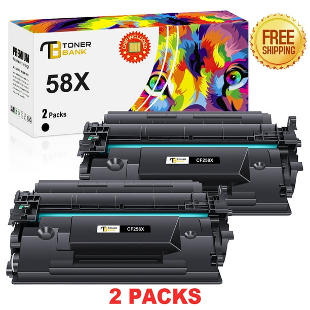 Toner Bank Compatible Toner Cartridge WITH CHIP for HP 58X CF258X used