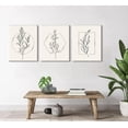 thumbnail image 5 of 3 Pcs Neutral Botanical Canvas Wall Art Beige Plant Pictures Minimalist Line Retro Floral Posters Prints Boho Artwork Simple Farmhouse Painting Home Wall Decor for Living Room Bedroom 12X16in, 5 of 6