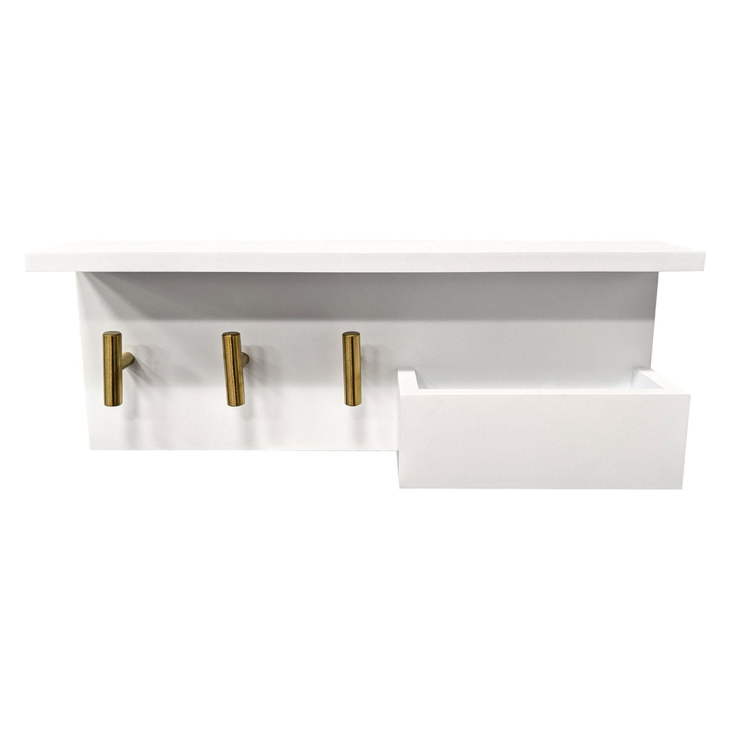 Hometrends 16" White Shelf Wall Organizer