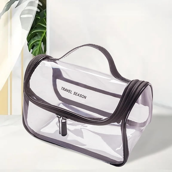 JIaleilei Clear Hair Organizer Storage Travel Transparent Makeup Bag Wash Bag Multifunctional Large Capacity Colorful Storage Bag