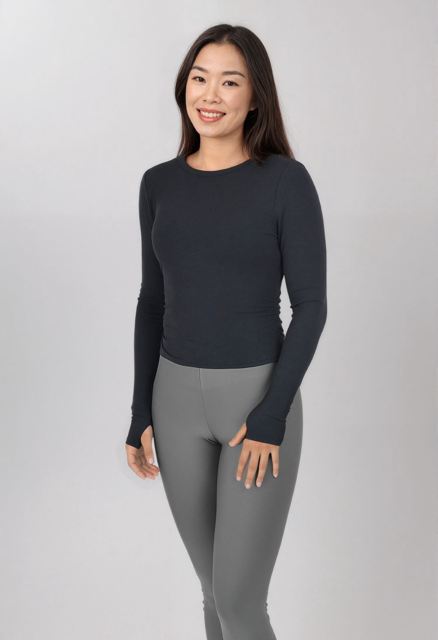 Avia Women's Reversible Wrap Top with Long Sleeves, Sizes XS-XXXL