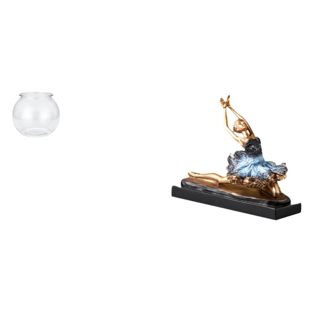 Adorno Transparente Para Pecera De Ballet Para Peces Pequeños Y Bailarinas, Estatua, Jarrón, Mesa, Acuario, Decoración Para El Hogar Y La Oficina, Plantas, Regalo