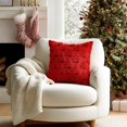 thumbnail image 7 of Clearance! Christmas Tree Decorative Throw Pillow Covers 18x18 Inch | Set of 2 Throw Pillow Cases, Soft Plush Cushion Covers, Xmas Home Decor Winter Holiday.Red, 7 of 7