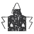 thumbnail image 2 of Vintage Halloween Elements Apron-Garden Aprons for Women with Pockets-Cotton Linen Waterproof Kitchen Cooking Gardening Aprons Adjustable for Kitchen,Cooking,BBQ and Salon 32"x27", 2 of 7