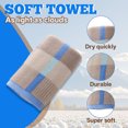 thumbnail image 3 of AUQ Wash Gags for Body,Smooth Absorbent Fabric Surface Face Wash Cloth,Tight Even Stitching Lines Small Towels,Blue,29.53*13.78*0.39in, 3 of 7