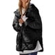 thumbnail image 1 of Chaqueta Acolchada para Mujer, con Capucha, Larga, Cremallera, Abrigo de Invierno, Chaquetas Cálidas con Bolsillos Negro XL, 1 of 8