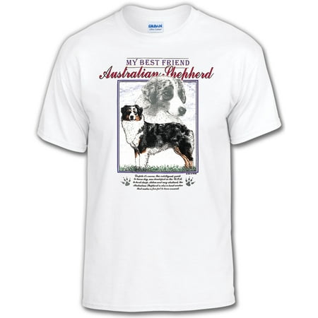 My Best Friend Dog T-Shirt: Australian Shepherd-Adult (Best Clothes Dryer Australia)