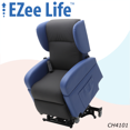 thumbnail image 1 of EZee Life Mars Three Position/Veritcal Lift Chair - Incontinence Proof Upholstery (Charcoal Grey/Blue), 1 of 6