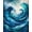 Blue, Pattern 3, variant on ODIKA 4'x6' Machine Washable Non-Slip Area Rug, Chocolate Swirls Elegance Floor High Traffic Rug, Blue, 66858