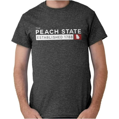Brisco Brands Classic Georgia Peach State GA Short Sleeve Adult